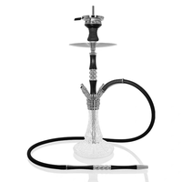Grand ensemble de narguilé arabe Shisha multi-tuyaux de qualité supérieure avec conception en fibre de carbone et alliage pour bar et salon