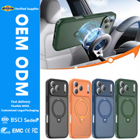 Étui de téléphone magnétique 18N Strong N50 360 ° Support de téléphone rotatif antichoc avec recharge sans fil, personnalisation du logo, fabricant