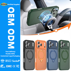 Étui de téléphone magnétique 18N Strong N50 360 ° Support de téléphone rotatif antichoc avec recharge sans fil, personnalisation du logo, fabricant - Product Image 1