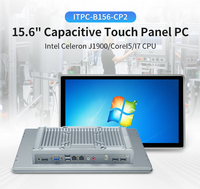 Mini PC Industrial sin Ventilador, Barebone, GPIO, COM, RS232, LAN Gigabit Dual, Panel PC Industrial Integrado, Pantalla Táctil, Todo en Uno