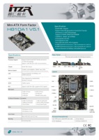 Carte mère en gros Esonic H81 Chipset Carte mère H81DA1 M.2 DDR3 LGA 1150 Carte mère pour PC pour Intel 4ème génération