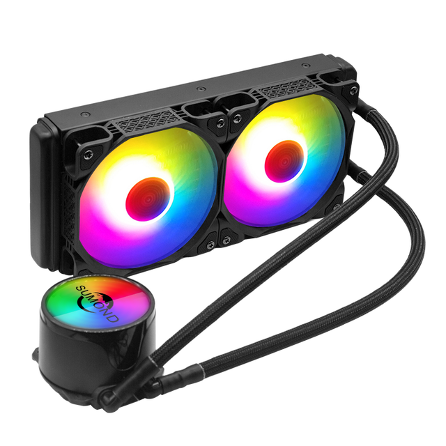 240mm Liquid ARGB CPU AIO Cooler Water Cooling for Intel LGA 1700 1200 2066 2011 for AMD AM4 AM3+ Ryzen 3900X 2700X Processors