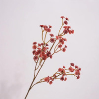 Bunga Gypsophila Karet Lunak Tangkai Tunggal Motif Langit Berbintang Musim Gugur Vintage, Buket Dekorasi Meja Pernikahan