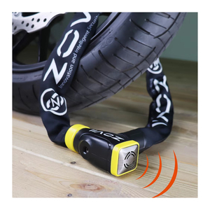 Cerradura inteligente sin llave con alarma de 120dB de alta calidad, cadena antirrobo de acero inoxidable, cerradura de seguridad para motocicletas - Product Image 1