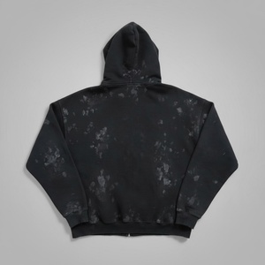 Sudadera con Capucha Extra Grande, Personalizada, Ecológica, Transpirable, con Estampado de Serigrafía, 100% Algodón Francés, Lavado Ácido, Estilo Vintage, Desgastada - Product Image 2