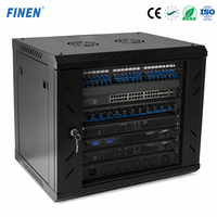 Armoire réseau FINEN WS Stock 9U 19'' murale en SPCC, revêtement poudré, certifiée CE, verrouillable, pour serveur, FTTH, commutateur fibre optique, petite taille