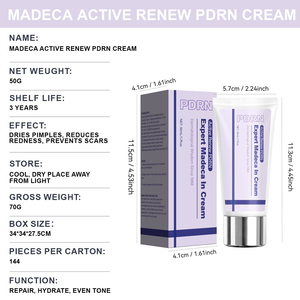 Crème PDRN Active Renew 50 ml OEM ODM, Squalane & Glycérine, hydratante, atténuant les cicatrices, apaisante, pour peaux sensibles sujettes à l'acné - Product Image 6