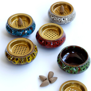 Incense burner Waterfall Charcoal Mubkhar Mabkhara Arabic Incense Accessory <strong>Bruleur</strong> Dencens Glass Marble Incense burner Crystal - Product Image 4