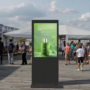 Machine de publicité extérieure étanche à haute luminosité et à l'épreuve de la foudre de 65 pouces avec écran LCD pour écrans verticaux - Product Image 1