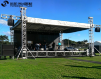 Estructura Modular de Aluminio Resistente, Torre de Elevación, Marco Modular de Instalación Rápida para Montaje de Escenarios en Conciertos en Vivo