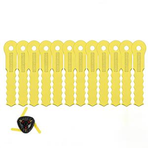 Paquete de 12 cuchillas de repuesto TLWAR-01 70289A Push-N-Load para desbrozadora inalámbrica a gas Weed Warrior PivoTrim Ugly Head Craftsman - Product Image 1
