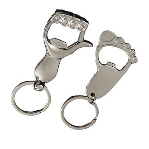 Wholesale Factory Personalized Creative <b>Metal</b> Portable Little Foot Bottle Opener Car Pendant <b>Key</b> <b>Chain</b> Keychain - Product Image 1