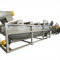 Ligne de lavage automatique de flocons de bouteilles PET, broyeur, déshydrateur, sécheuse, recyclage du plastique