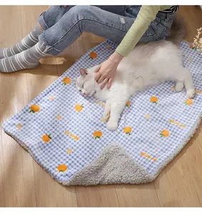 Coperte per animali domestici con stampa zampa di cane gatto morbido pile coperte tappetino per dormire copriletto per cucciolo di gattino e altri piccoli animali