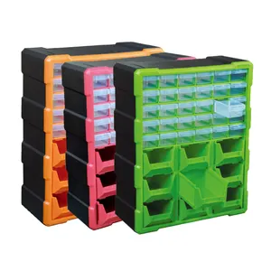 39 Drawers Plastic Stackable Drawer Storage Box Plastic Tool Cabinet