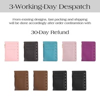 Hongbo Best Selling A7 Soft Litchi Leather Loose Fly Leaf with Pouch and Card Slots for Budget Binder