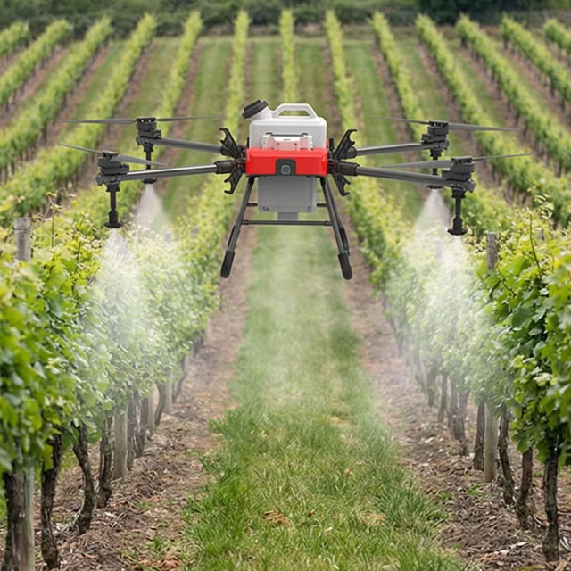 Profesional Quadcopter Agricultural Drone UAV Pesticide Sprayer PayLoad Flight Time Drone High Productivity Farm Use