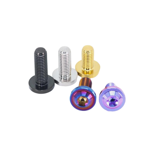 Tùy chỉnh đầy màu sắc kẽm mạ M5 M6 M8 Titan lớn nút đầu bu lông gr2 <span class=keywords><strong>GR5</strong></span> Torx đĩa đầu bu lông Titan cho xe máy - Product Image 2
