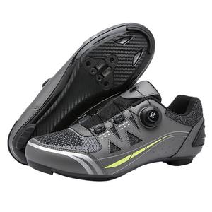 Chaussures de vélo respirantes pour hommes et femmes, chaussures de vélo de montagne et de route sans clips - Product Image 5