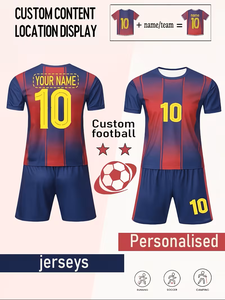 Maillot <span class=keywords><strong>de</strong></span> football Mickey personnalisé orange, rouge foncé, noir, écologique, anti-humidité, à manches courtes pour adulte avec motif drapeau - Product Image 3