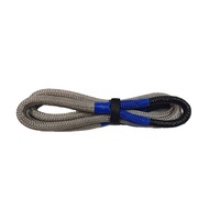 Kit de cordes de remorquage cinétiques 13 mm 9 m en tissu 100 % nylon de haute qualité, conception spéciale, avec manilles souples, capacité 4 tonnes, outils d'urgence