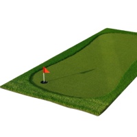 Tapis de golf pour putting - Matériau en caoutchouc - Utilisation en extérieur et en intérieur