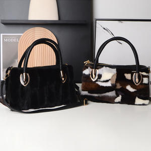 กระเป๋าสะพายไหล่หนังขนมิงค์แท้สำหรับผู้หญิงฤดูหนาวกระเป๋าคลัทช์กระเป๋าถือ - Product Image 6