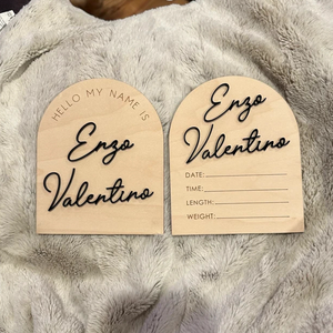 Pancarte de Crèche Annonce de <span class=keywords><strong>Naissance</strong></span> en Bois « Hello World » Jalon de <span class=keywords><strong>Naissance</strong></span> Décoration pour Bébé - Product Image 5