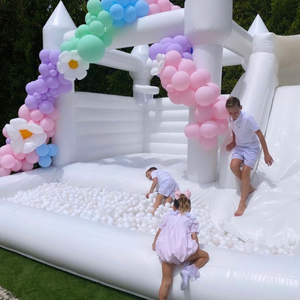 Đám Cưới Lâu Đài <span class=keywords><strong>Bouncy</strong></span> Combo Kid Dành Cho Người Lớn Nhảy Lâu Đài Inflatable Trắng Nhà Bị Trả Lại Với Bóng Pit Trượt Đồng Bằng Lâu Đài Cho Đảng - Product Image 6