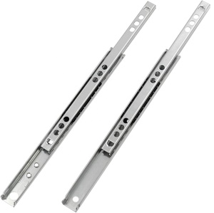 Hiện đại 0.7 inch rộng kim loại ngăn kéo <span class=keywords><strong>slide</strong></span> mang được trang bị hai chiều trượt theo dõi đường sắt cho mịn trượt trong nhà bếp tủ ăn - Product Image 1