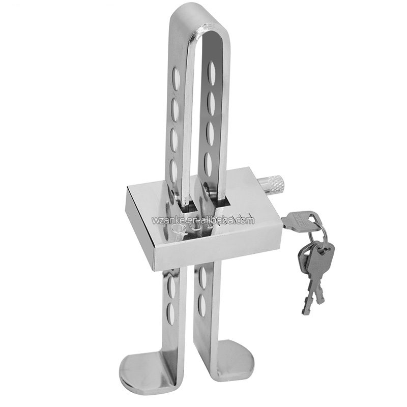Anke AK249 T-Shaped Steel Car Pedal Lock - Vehicle Security Brake/Accelerator Clutch Lock