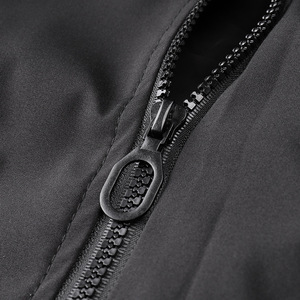 Giacca a vento Casual da uomo autunnale con cerniera alta abbigliamento da strada <span class=keywords><strong>Bomber</strong></span> Hip Hop nero - Product Image 3