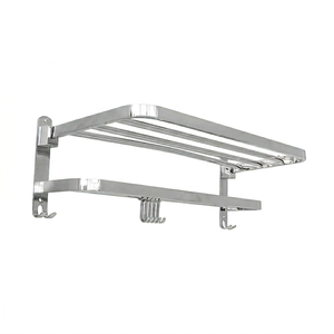 Deco Style Classic Stainless Steel <b>Wall</b> Mounted Towel Rack Hooks Disposable Anti-Odor Waterproof Customizable for Bathroom Use - Product Image 1
