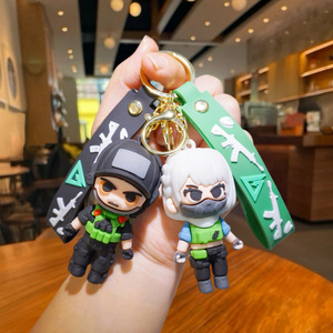 Llavero de Dibujos Animados Delta Force, Colgante de Figura de Soldado de Goma, Accesorio Unisex de Figura de Acción Militar, Estilo 1 2 3 4 5 6 - Product Image 2