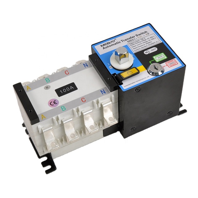 Mebay ATS 100A 250A 400A 630A 1600A Automatic Changeover Switch Generator ATS Switch 4P PC
