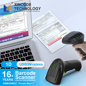 Xincode nhận máy quét mã vạch <span class=keywords><strong>1D</strong></span> Laser USB lector de codigo de barras Đầu đọc mã vạch escaneadora precios Del banco de Brasil - Product Image 1