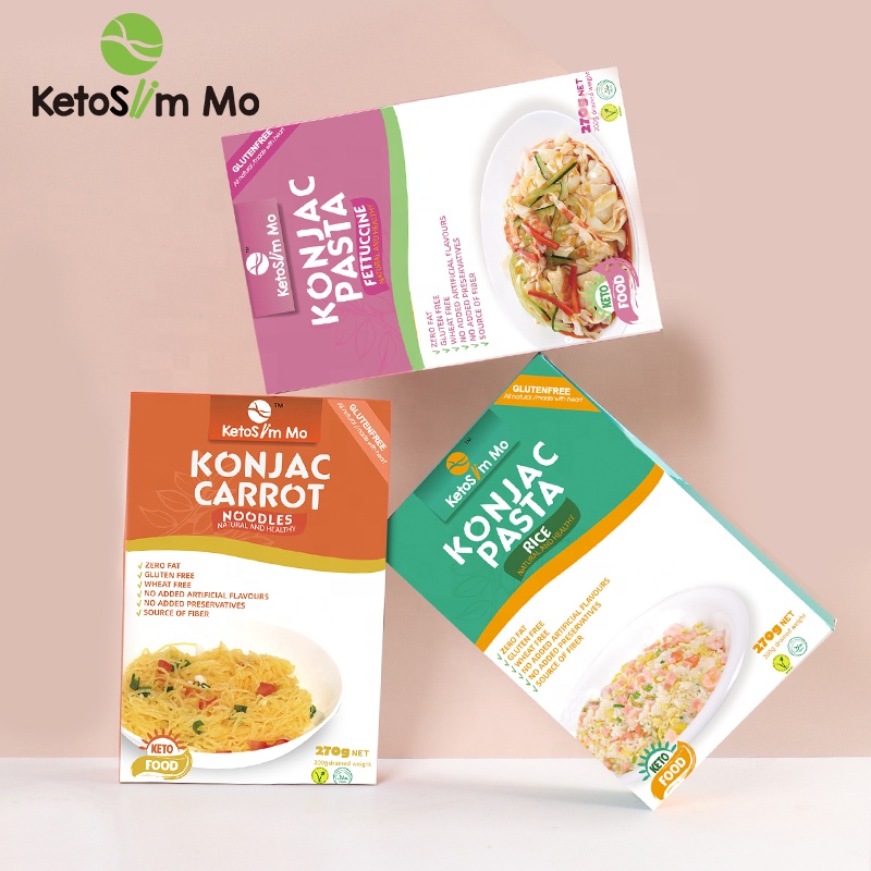 Свежая натуральная Органическая морковка, лапша, вакуумная упаковка, халяльная натуральная лапша Keto SlimMo Konjac, рамен, лапша быстрого приготовления