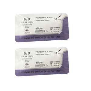 Suturas Quirúrgicas Absorbibles de <span class=keywords><strong>Catgut</strong></span> Crómico 4-0 PGA 910 PGLA, Sutura Monocryl PGCL - Product Image 3