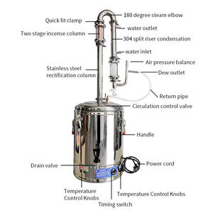 33L 304 المدمج في شبكة نحاسية النقية حلالة مائية مستخرج المنزلية الكهربائية لا يزال زيت طبيعي حلالة مائية النازع ارتفع الخزامى - Product Image 4