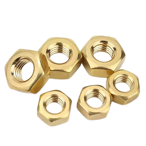 Écrou hexagonal en laiton DIN934 M2-M24 H52 entièrement fileté, droite/gauche, usage automobile - Product Image 1