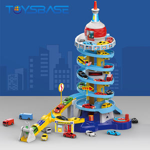 Jouet tour de Parking en plastique éducatif, bricolage, plusieurs couches, piste de course, <span class=keywords><strong>Garage</strong></span>, fente de la ville, nouveau, - Product Image 4