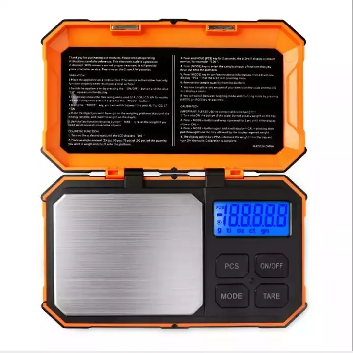 Hot Xách Tay LCD Siêu Mini Kỹ Thuật Số Quy Mô Đồ Trang Sức 1000 Gram 0.01G-500G Túi Cân Bằng Trọng Lượng Gram Quy Mô