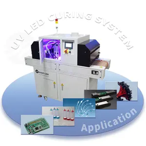 Secador UV de túnel de secagem de tinta, nova máquina de cura UV para vidro acrílico com cola UV, acrílico líquido e foto, novo PCB