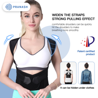 Correcteur de posture dorsal pour femmes et hommes, respirant, réglable, soutien lombaire, redresseur d'épaules, soutien complet du haut du dos