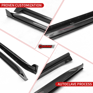 Jupes latérales de voiture en fibre de carbone sèche de style Te-chart de qualité supérieure pour Porsche 911 992 SD - Product Image 3