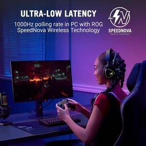 เอซุส โรก ไรคิริ II สำหรับคอนโทรลเลอร์ไร้สายสีดำ 2.4GHz Bt 3.5 มม. แจ็คหูฟังทีเอ็มอาร์จอยสติ๊กกันลื่น 10 ปุ่ม - Product Image 5