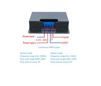 Module de générateur DC 3.3V-30V 1 canal 1Hz-150kHz PWM fréquence d'impulsion Cycle de service Module d'affichage LCD réglable