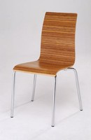 Chaises de salle à manger modernes en bois empilables K/D avec 3 lignes de design pour la maison, la salle à manger et la cuisine