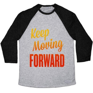 Maglietta da baseball unisex Tri-Blend Keep Moving Forward - Product Image 1