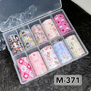 Adhesivos Decorativos para <span class=keywords><strong>Uñas</strong></span> con Diseño <span class=keywords><strong>de</strong></span> Dibujos Animados Franceses en 3D |   Calcomanías Redondas para <span class=keywords><strong>Uñas</strong></span>, Impermeables, No Tóxicas, DIY - Product Image 1
